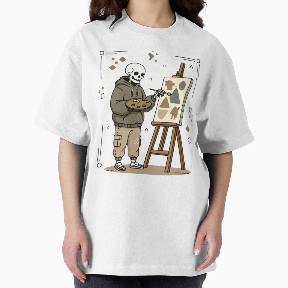 PAINTER | Minimalist Skeleton Streetwear Art by DEADLINE.