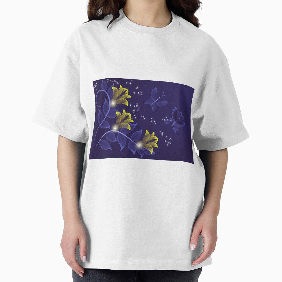 Blue and Gold Floral Merchandise by cindyfordyce