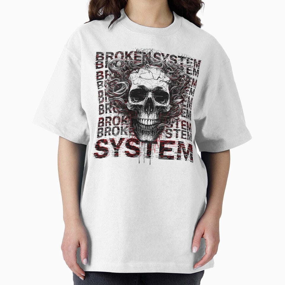 Broken System Skull - Streetwear by Dhenin Studio