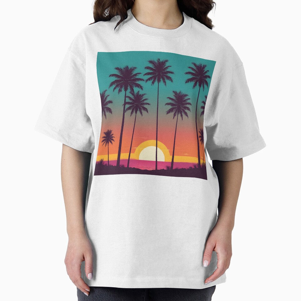 Retro Sunset Palm Trees 80s Vintage Aesthetic - 9 by RELAX STATION