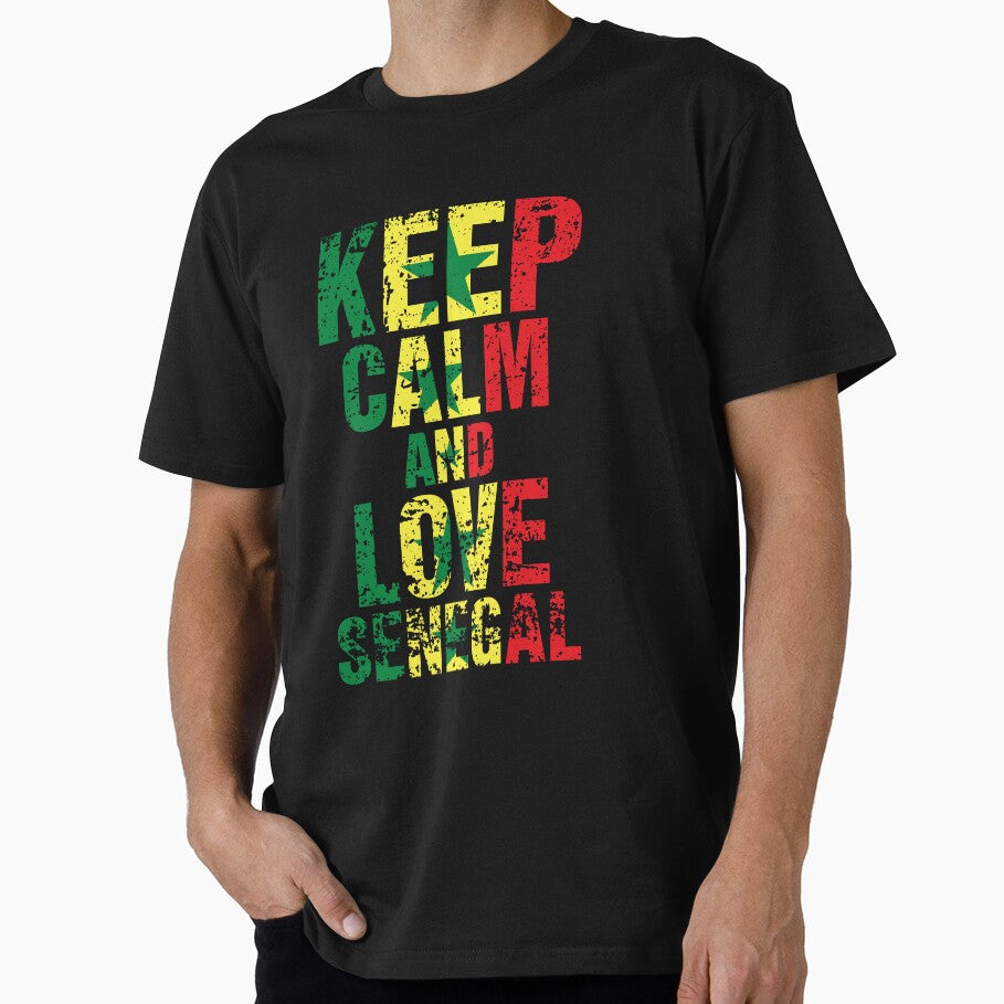 Vintage distressed Senegal quote "Keep calma and love Senegal". by paulo silveira