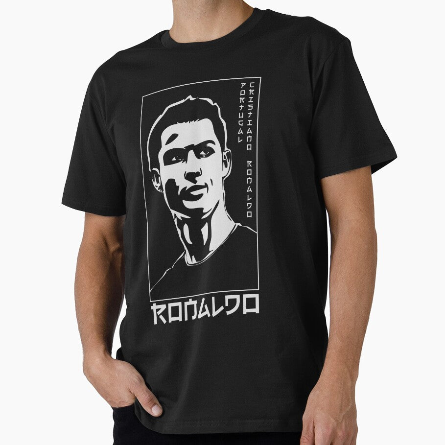 Ronaldo Japanese Style Portrait art illustration by 442workshop