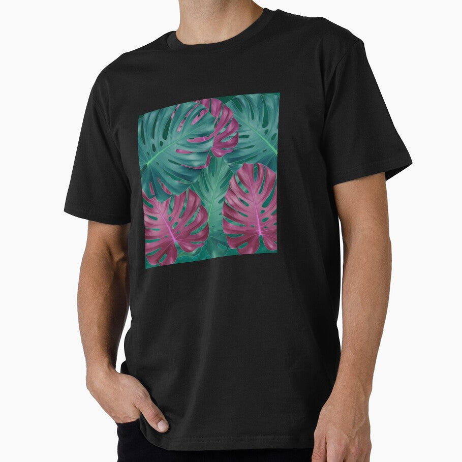 Tropical Monstera Leaves Pattern by GraphicsClub