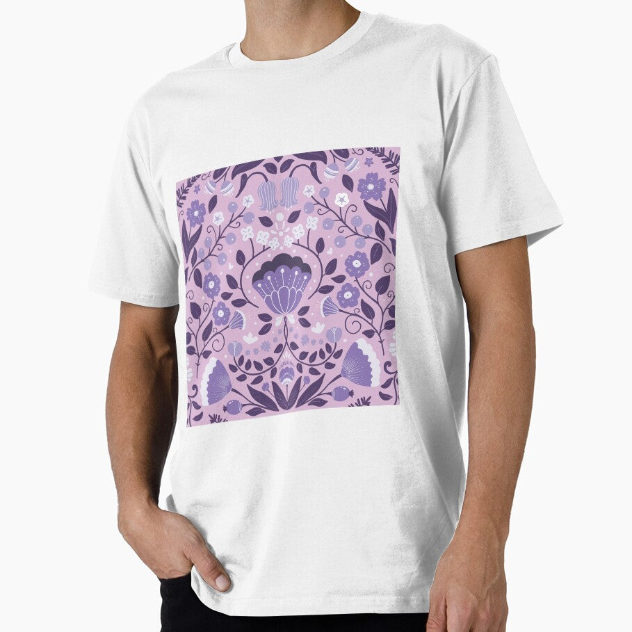 Purple and pink floral symmetrical illustration by Floral patterns and cute characters