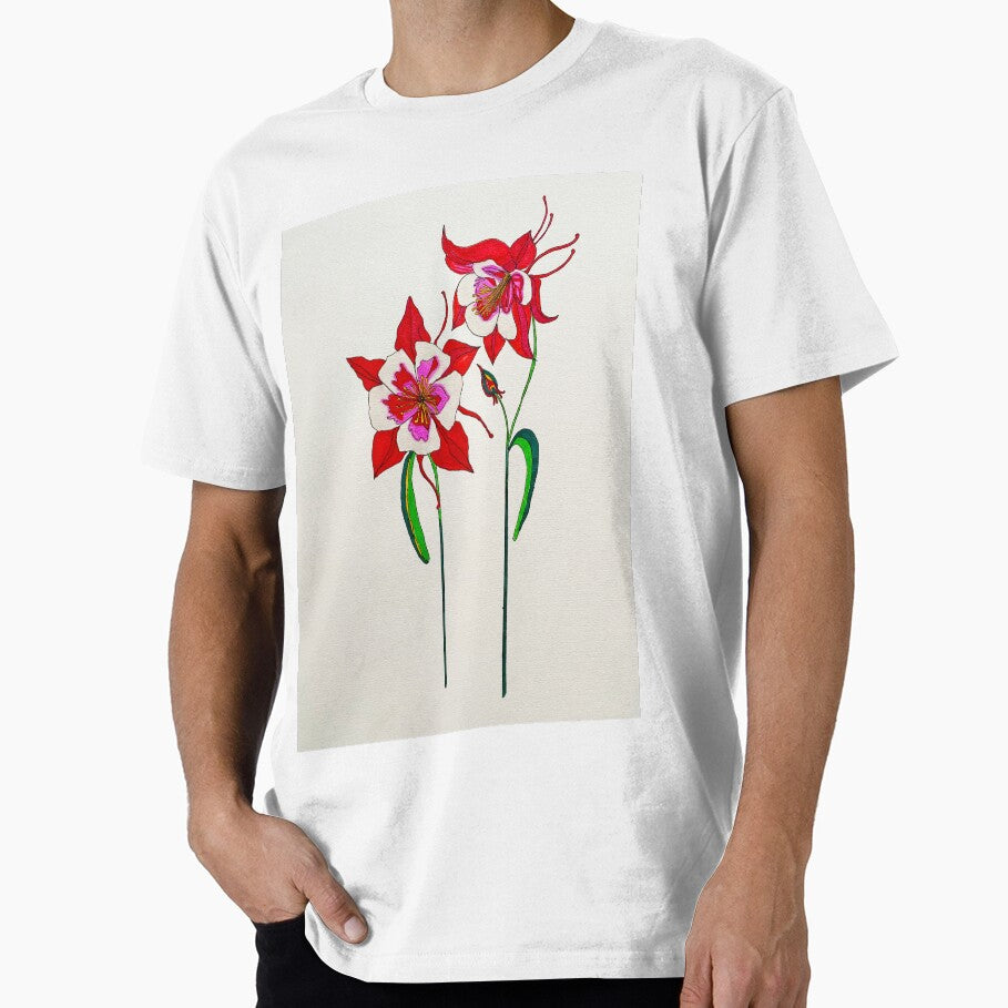 The Red Columbine by BOTANICALART
