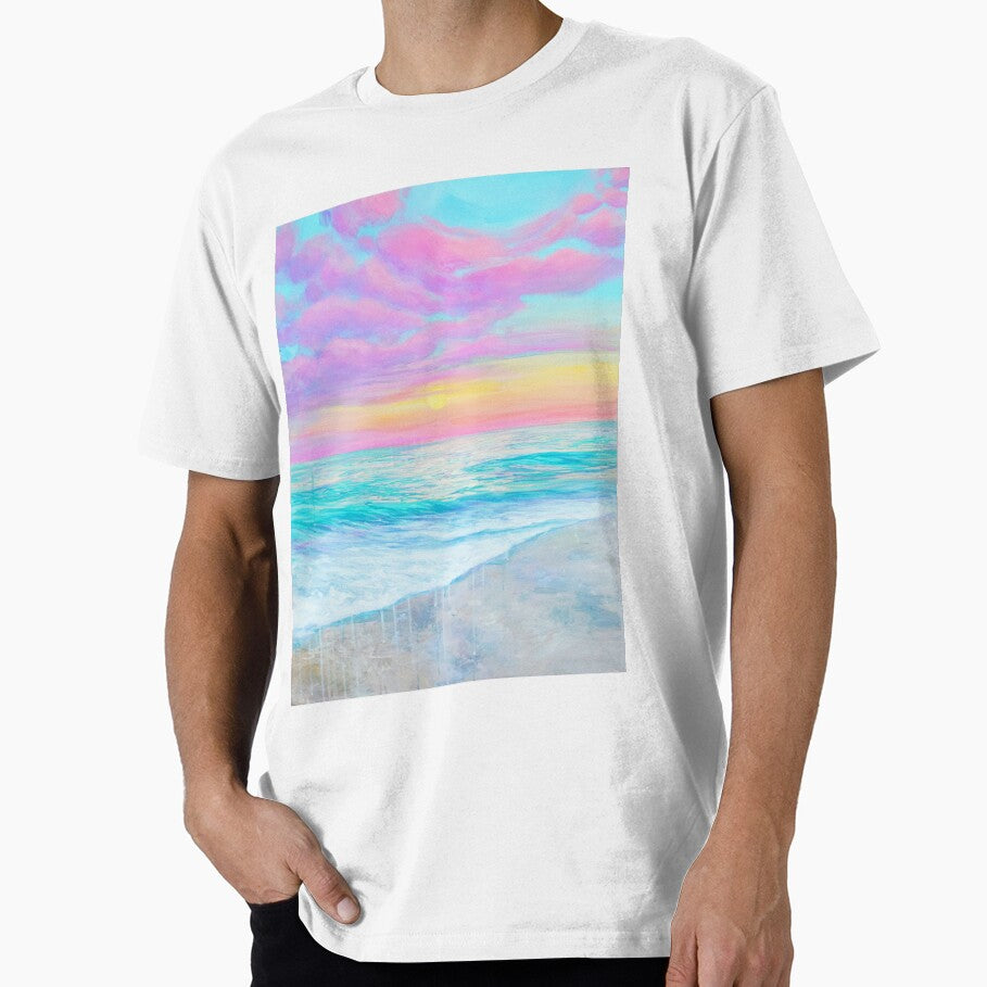 Pastel Colorful Coastal beach sunset by Byearion
