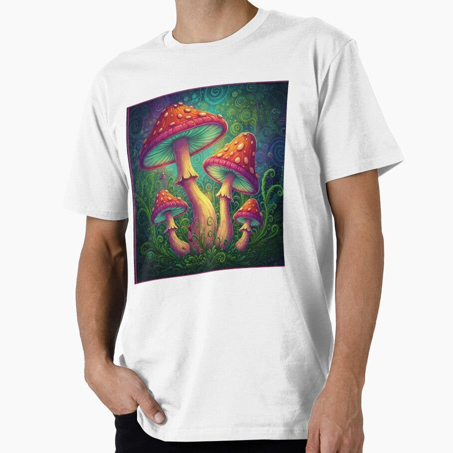 cottage core mushroom classic design tshirt by anandsiva2703