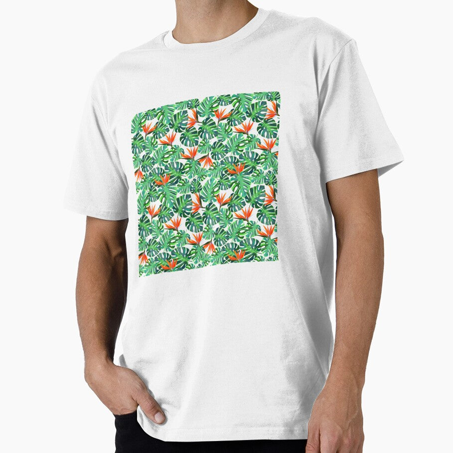 Bright Tropical Strelitzia Flowers by SSK Designs