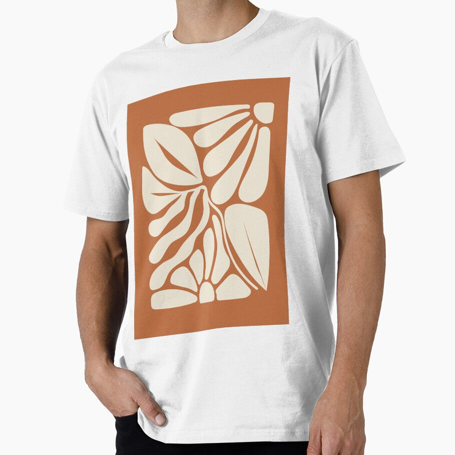 Autumn design in terracotta colors, botanical abstract art by PalmitoDecor