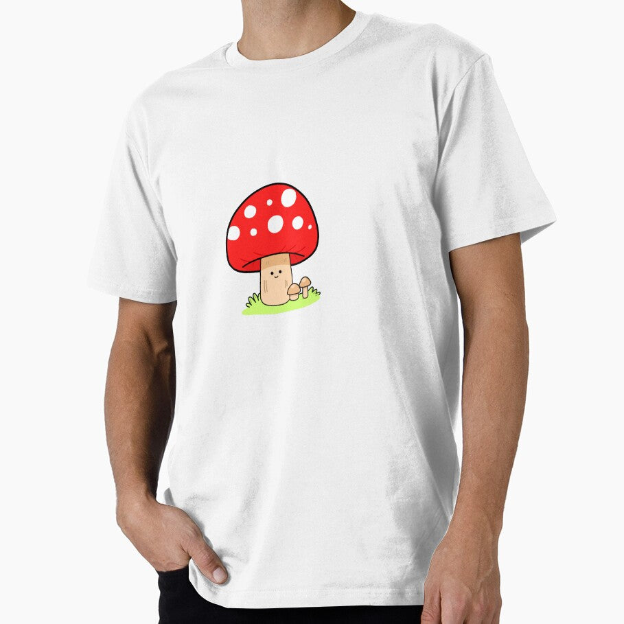 Cute Kawaii Mushroom Cartoon Illustration by artwithsushie