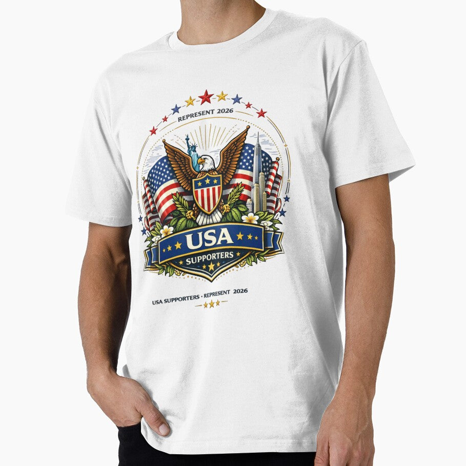 USA Soccer – Red White & Blue Pride | American Fans 2026 Shirt by Inner Flame Studio