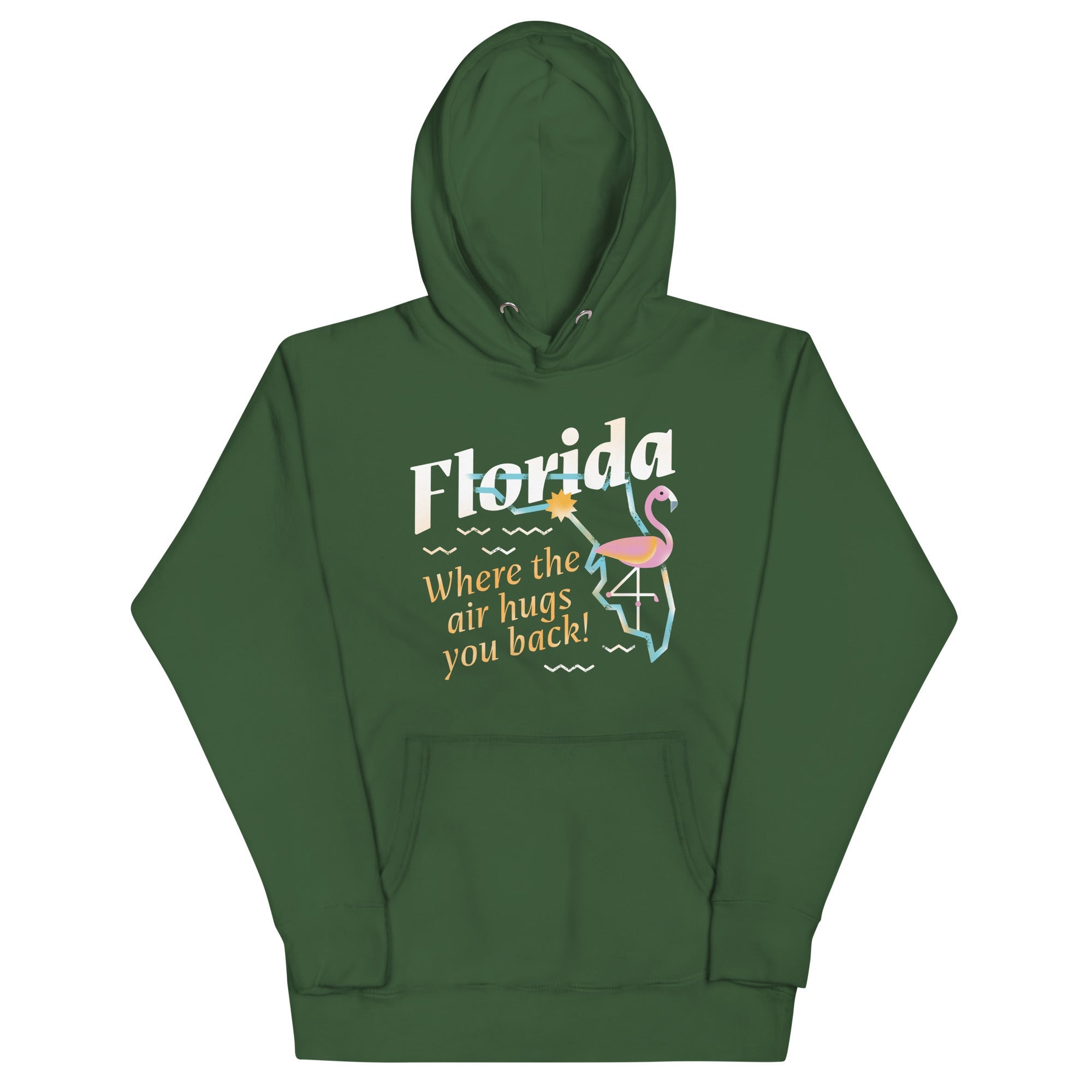 Florida Where The Air Hugs You Back Unisex Hoodie