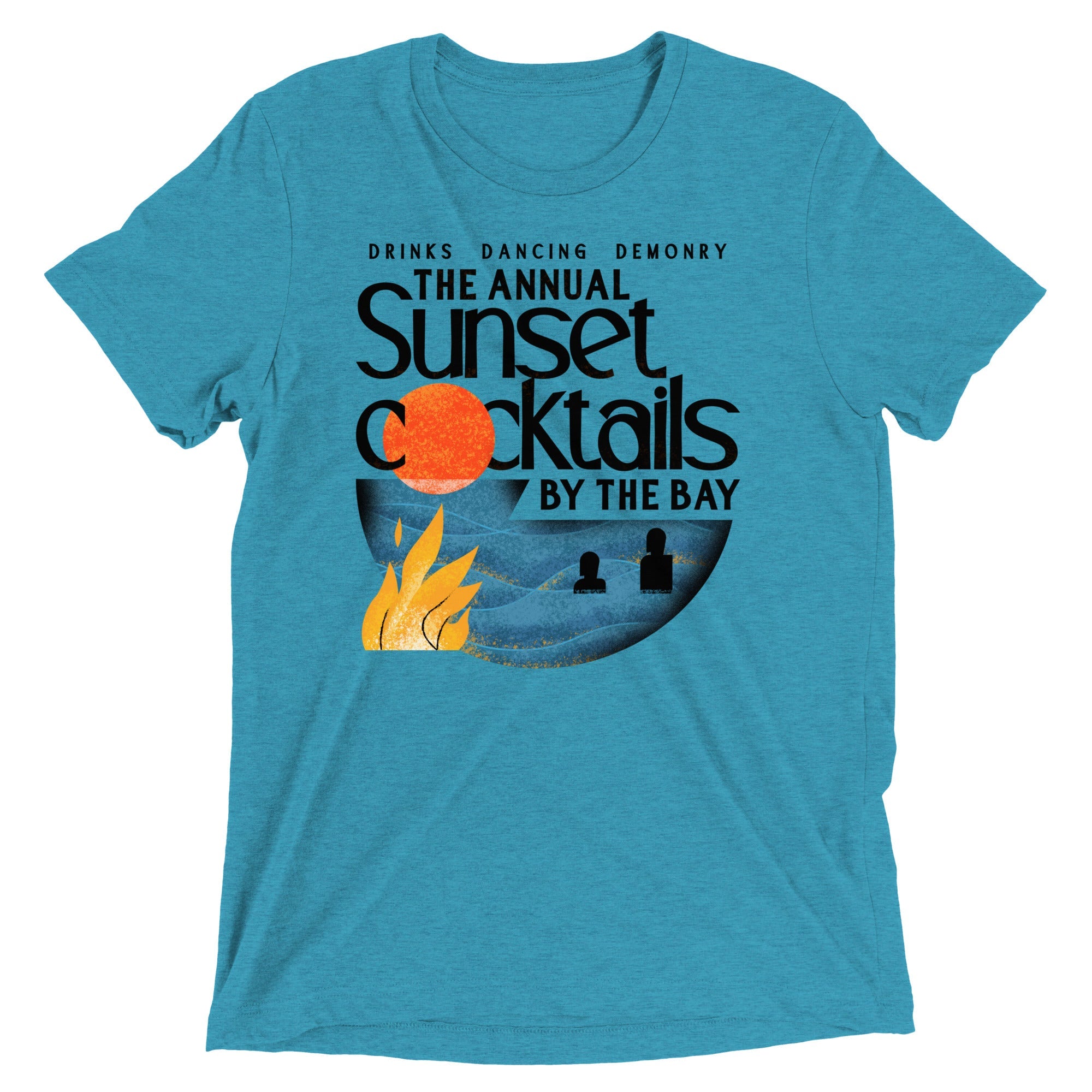 The Annual Sunset Cocktails By The Bay Men's Tri-Blend Tee