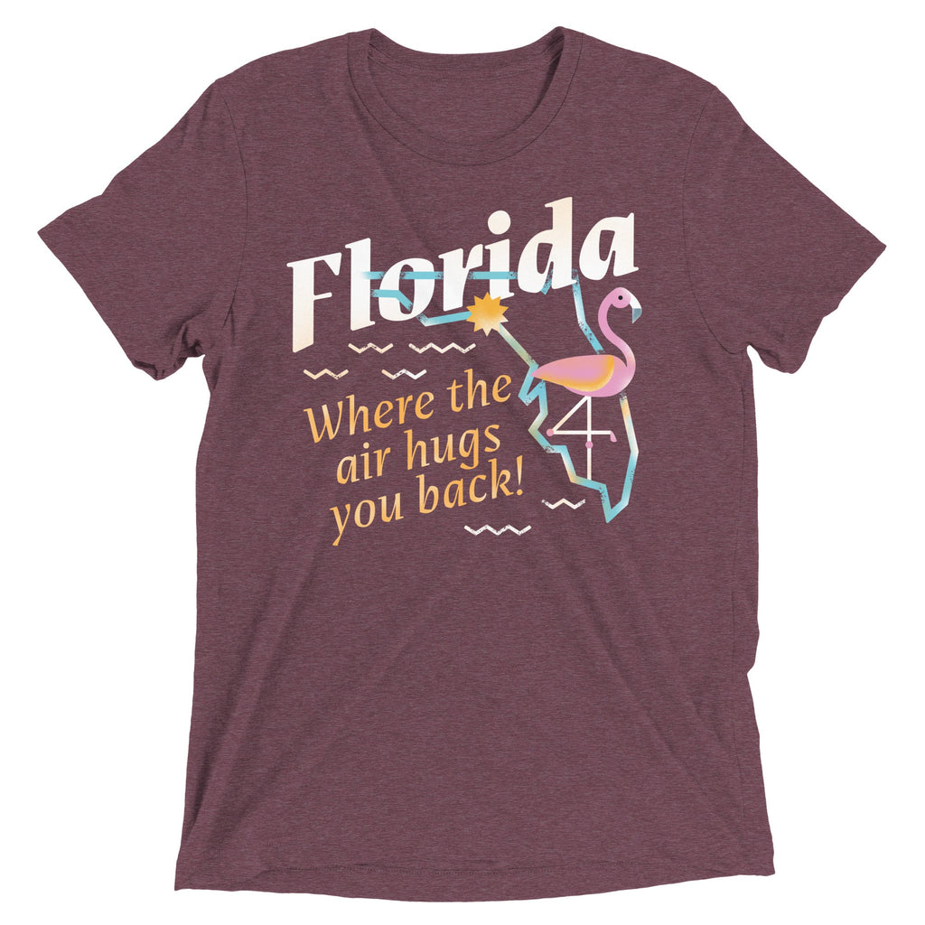Florida Where The Air Hugs You Back Men's Tri-Blend Tee