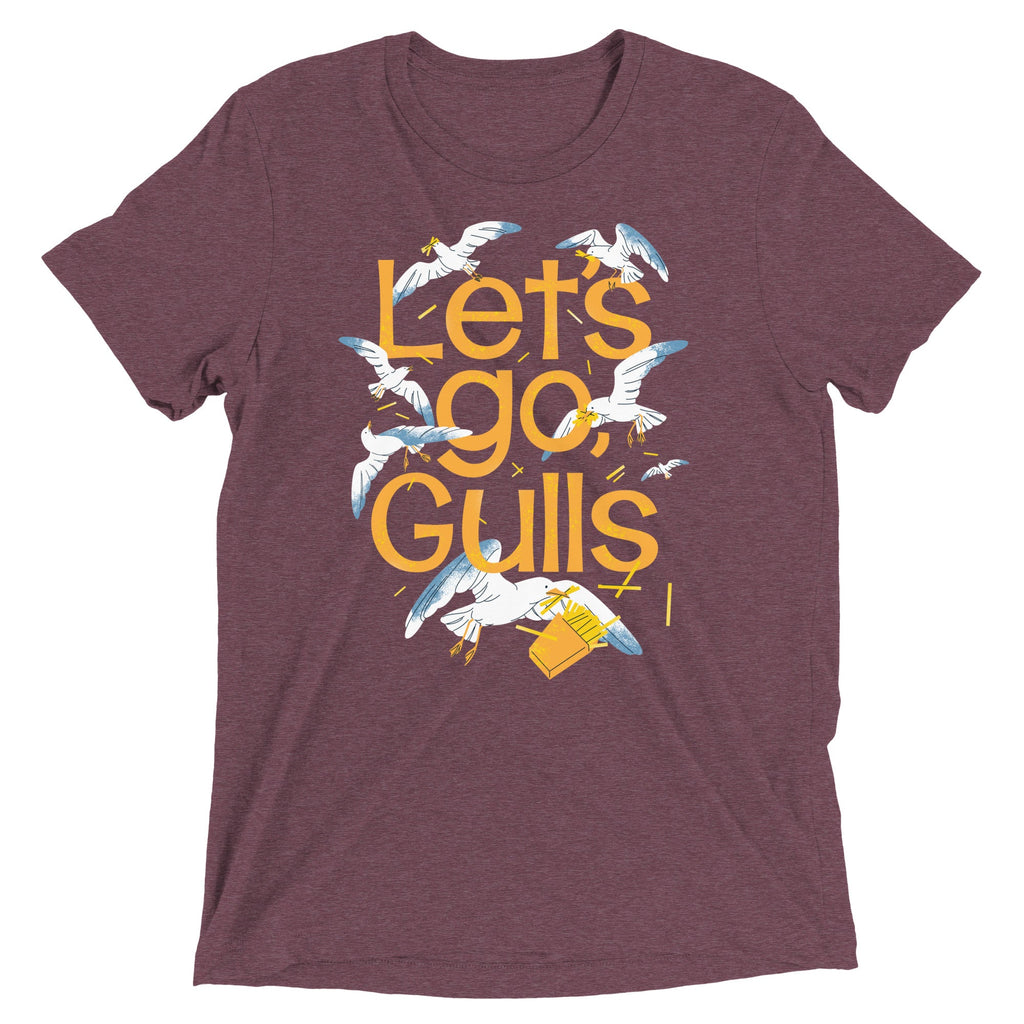 Let's Go, Gulls Men's Tri-Blend Tee