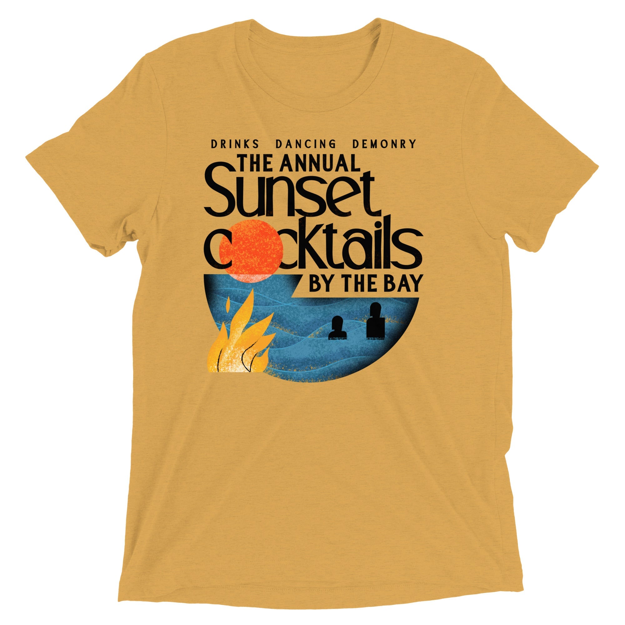 The Annual Sunset Cocktails By The Bay Men's Tri-Blend Tee