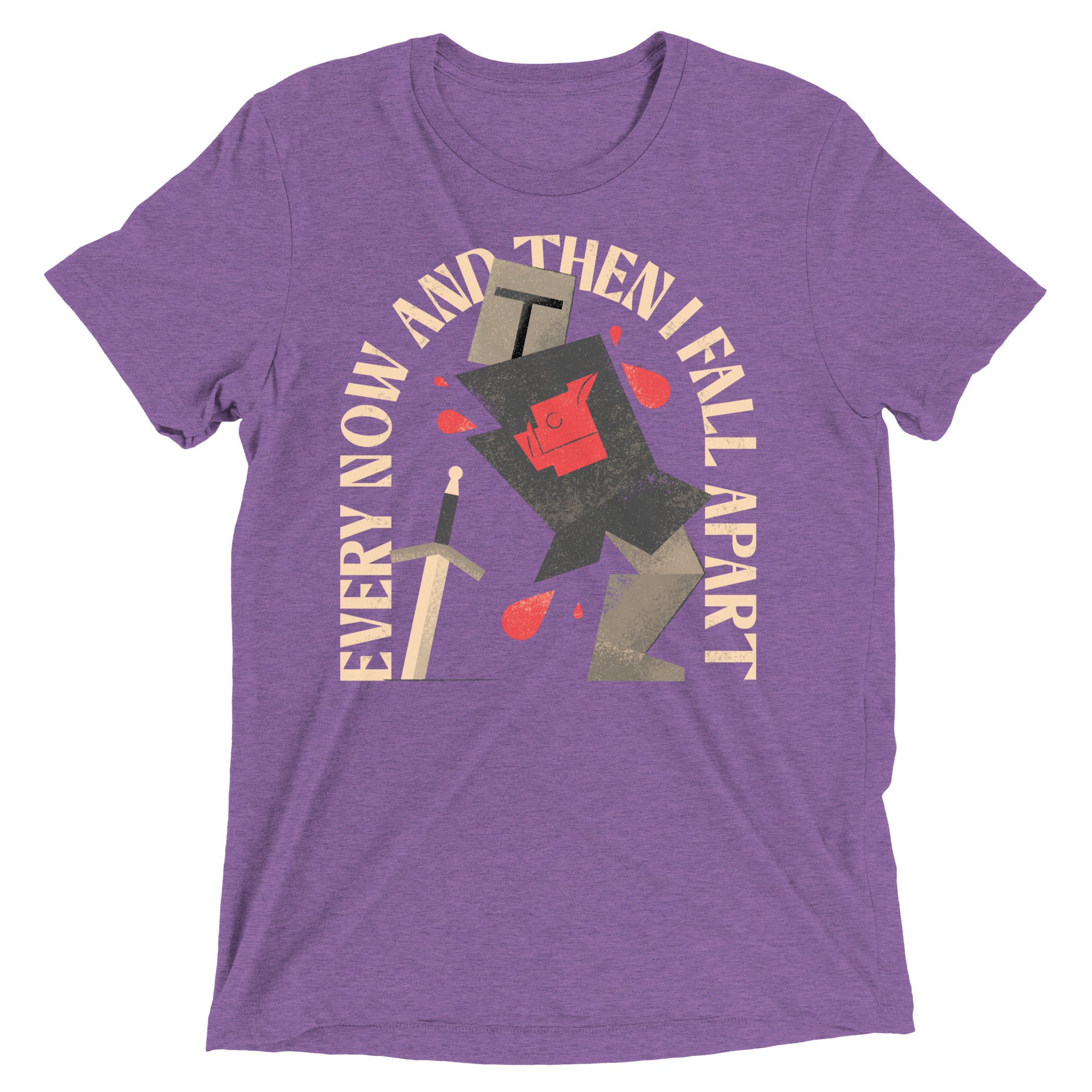 Every Now And Then I Fall Apart Knight Men's Tri-Blend Tee