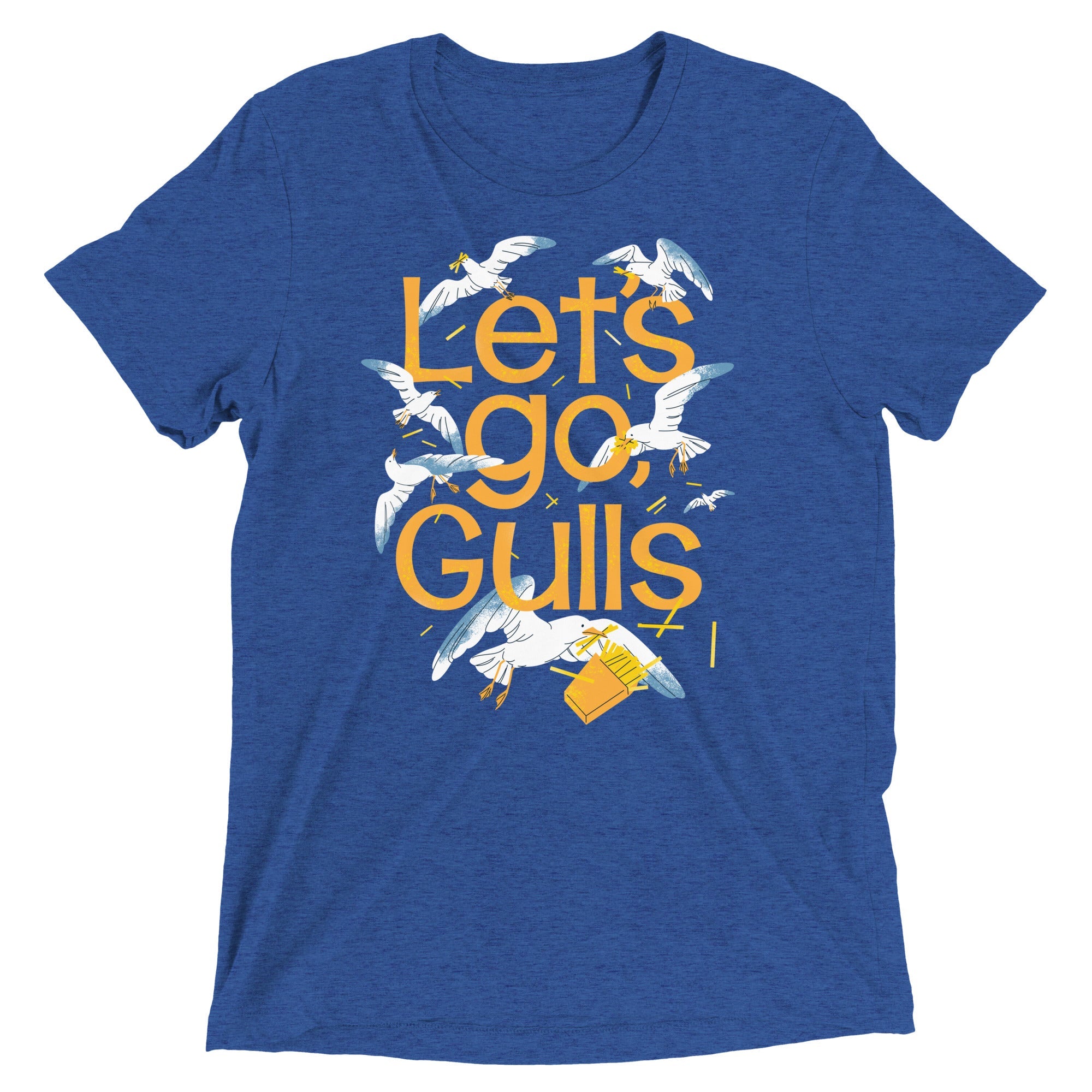Let's Go, Gulls Men's Tri-Blend Tee