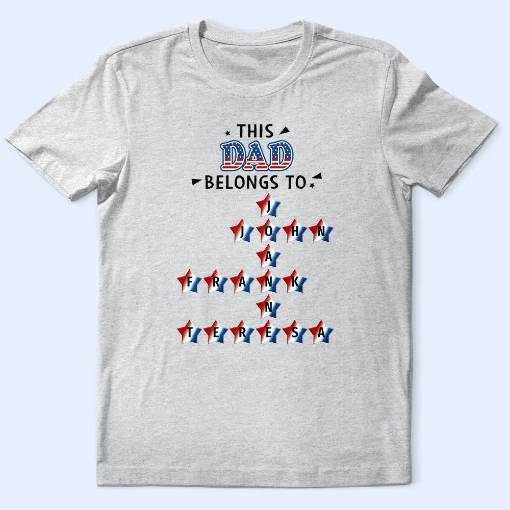 Crossword This Grandpa Belongs To Kids - Personalized T Shirt