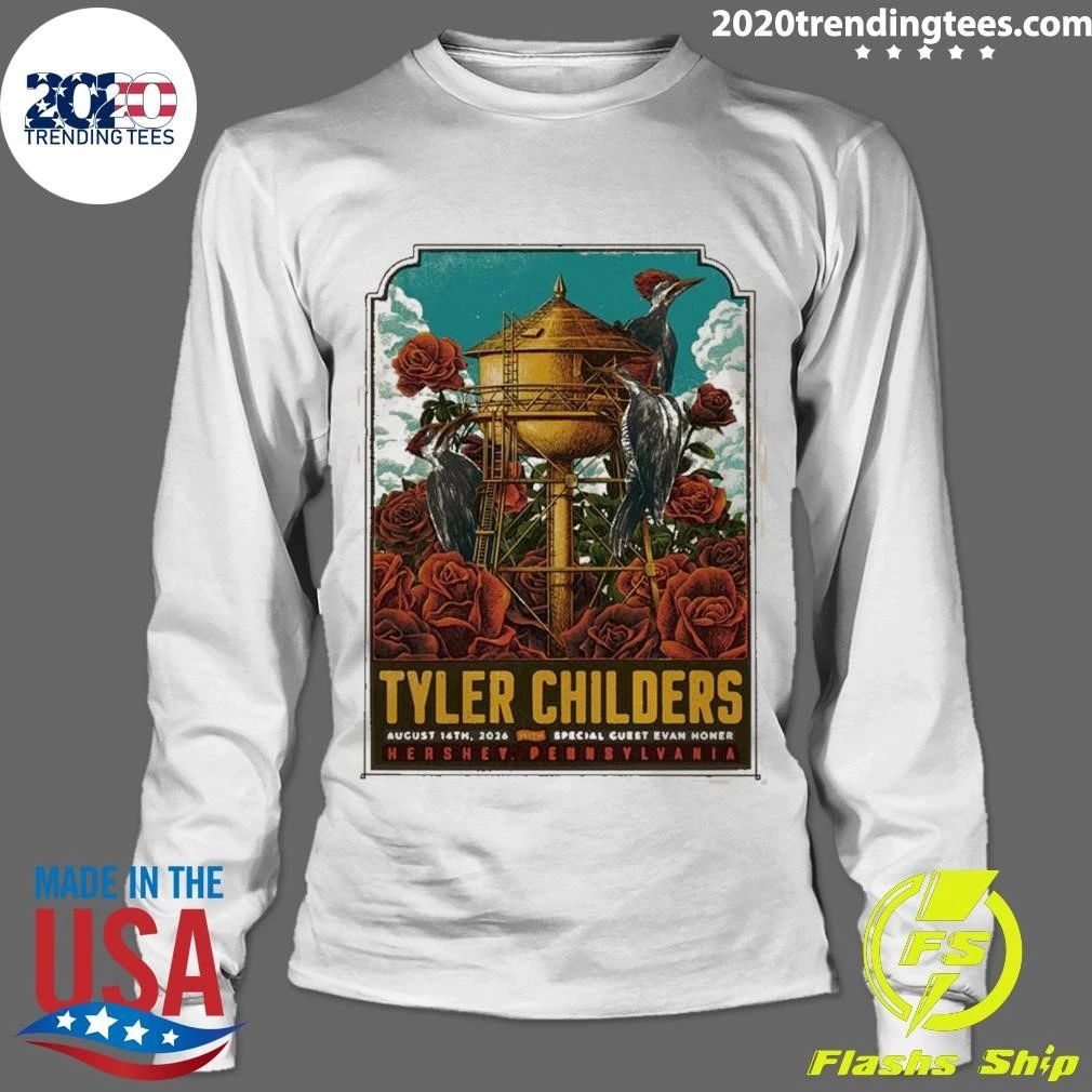 Tyler Childers Hershey PA Event Poster At Hersheypark Stadium In Hershey PA On August 14th 2026 Shirt