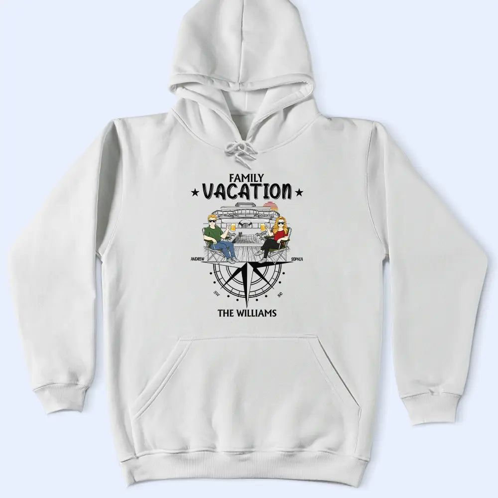 Family Vacation Compass - Personalized T Shirt