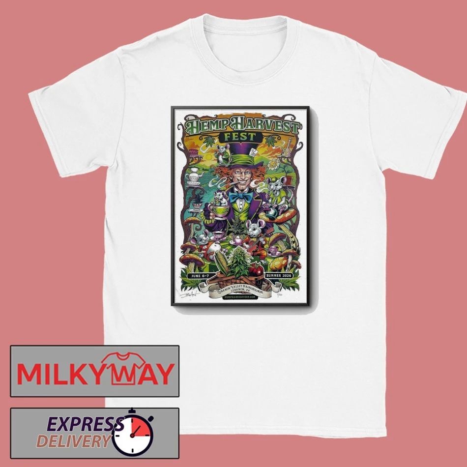 Hemp Harvest Festival in Lebanon, PA June 6-7, 2026 Poster shirt