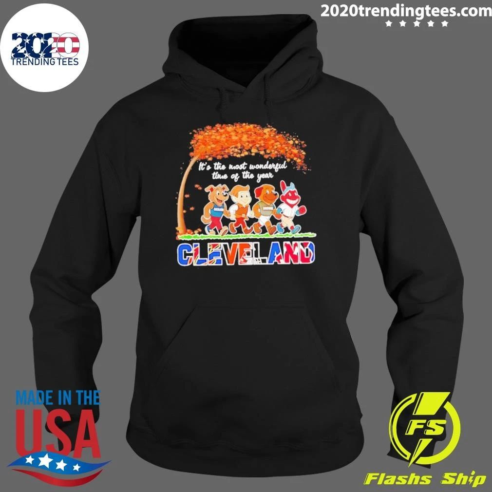 Cleveland Sports Mascots Halloween 2026 It Is the Most Wonderful Time of the Year Shirt