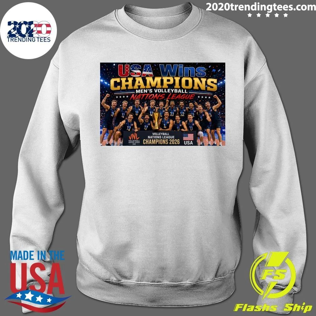 USA Wins Champions Men’s Volleyball Nations League 2026 Shirt