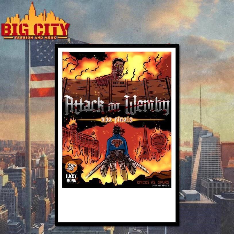 Attack on Wemby 2026 NBA Finals Graphic Parody Shirt