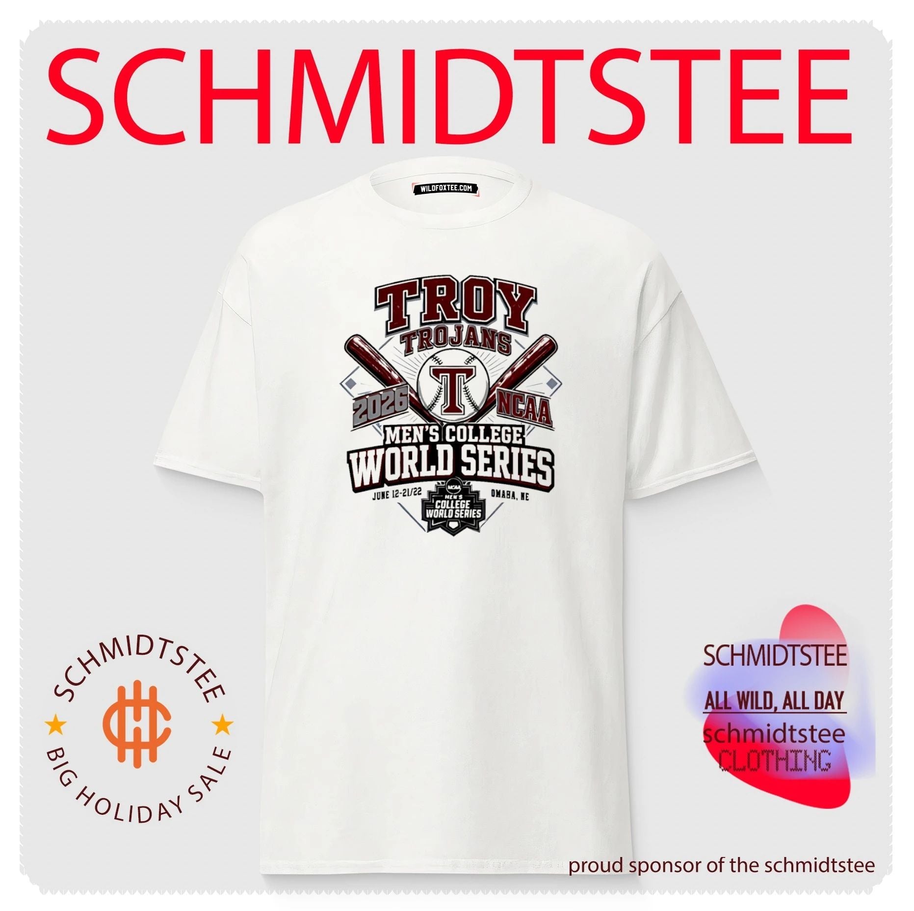 Troy Trojans 2026 Men’s College World Series shirt
