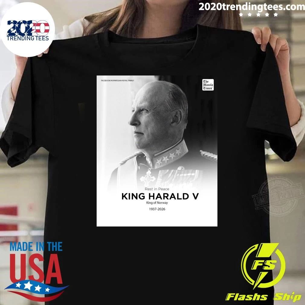 Rest In Peace King Harald V King Of Norway 1937-2026 Shirt