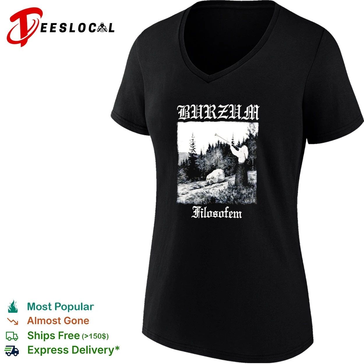 Burzum Filosofem black metal Varg Vikernes T-shirt