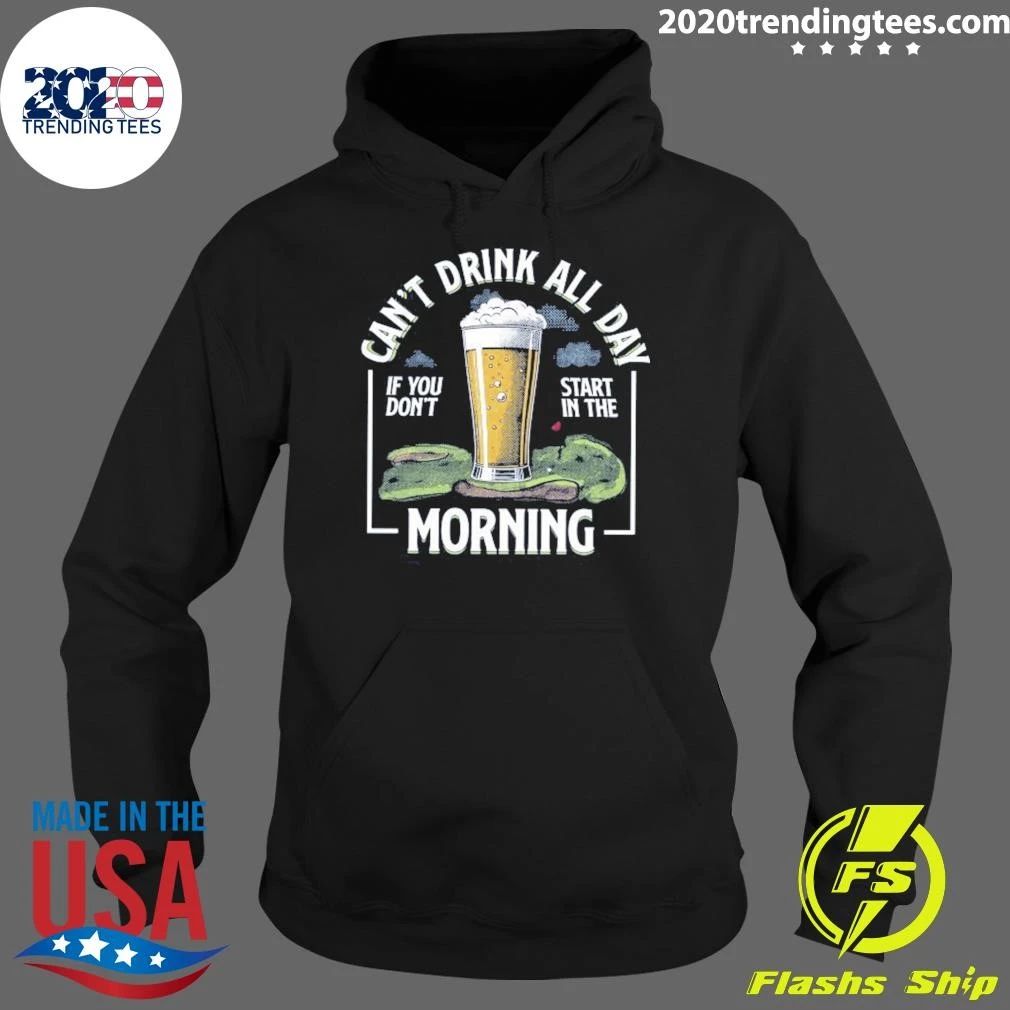 Can’t Drink All Day Fall Golf Pocket Tee Shirt