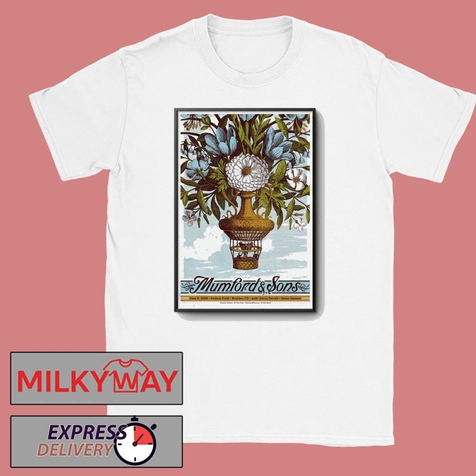 Mumford And Sons 6 6 2026 Boulder Colorado Poster shirt