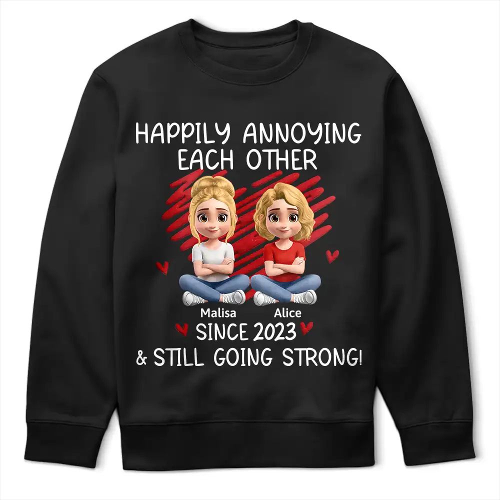Couple Happily Annoying Each Other Since - Personalized T Shirt