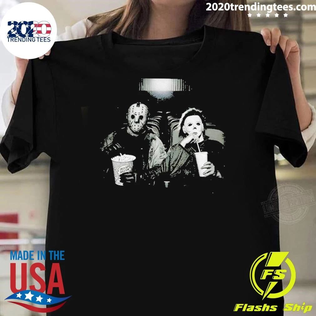 Jason And Michael Myers Cinema Graphic Halloween Shirt