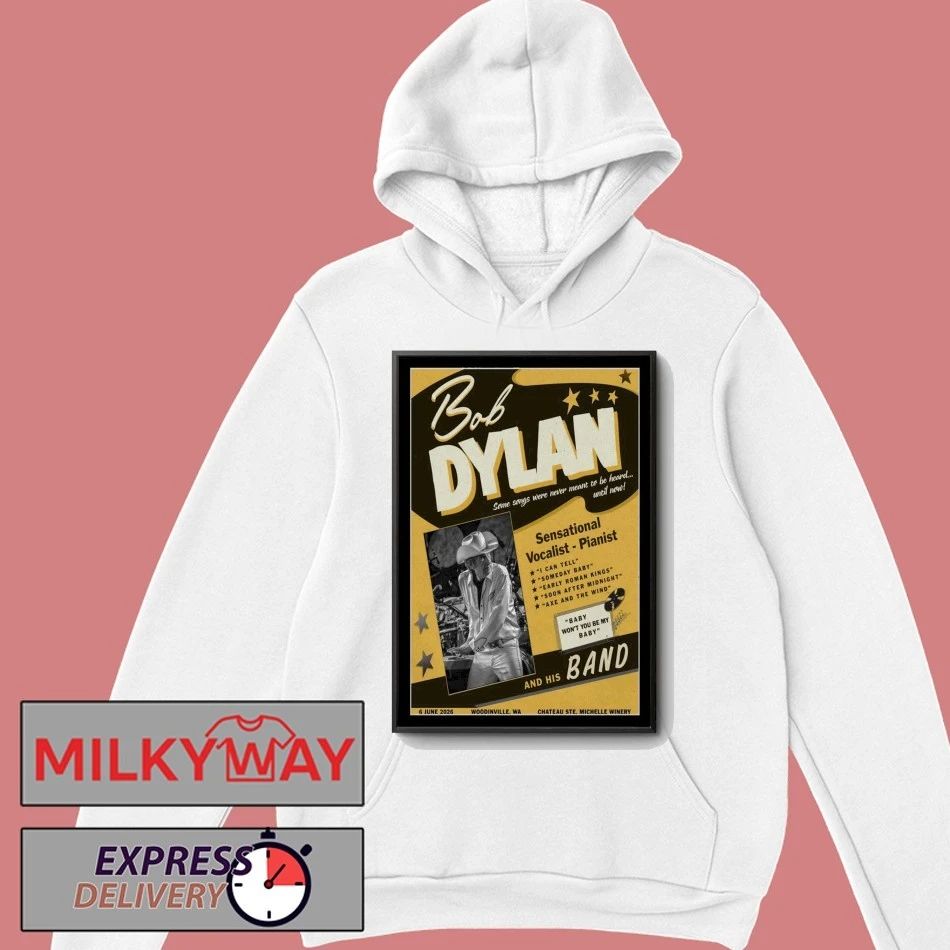 Bob Dylan June 06 2026 Chateau Ste. Michelle Winery in Woodinville, Washington Poster shirt