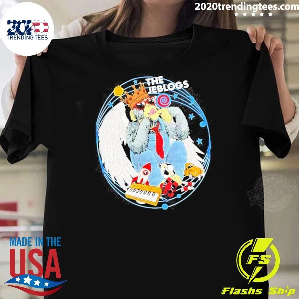 The Jeblogs Monkey With Crown And Wings Shirt