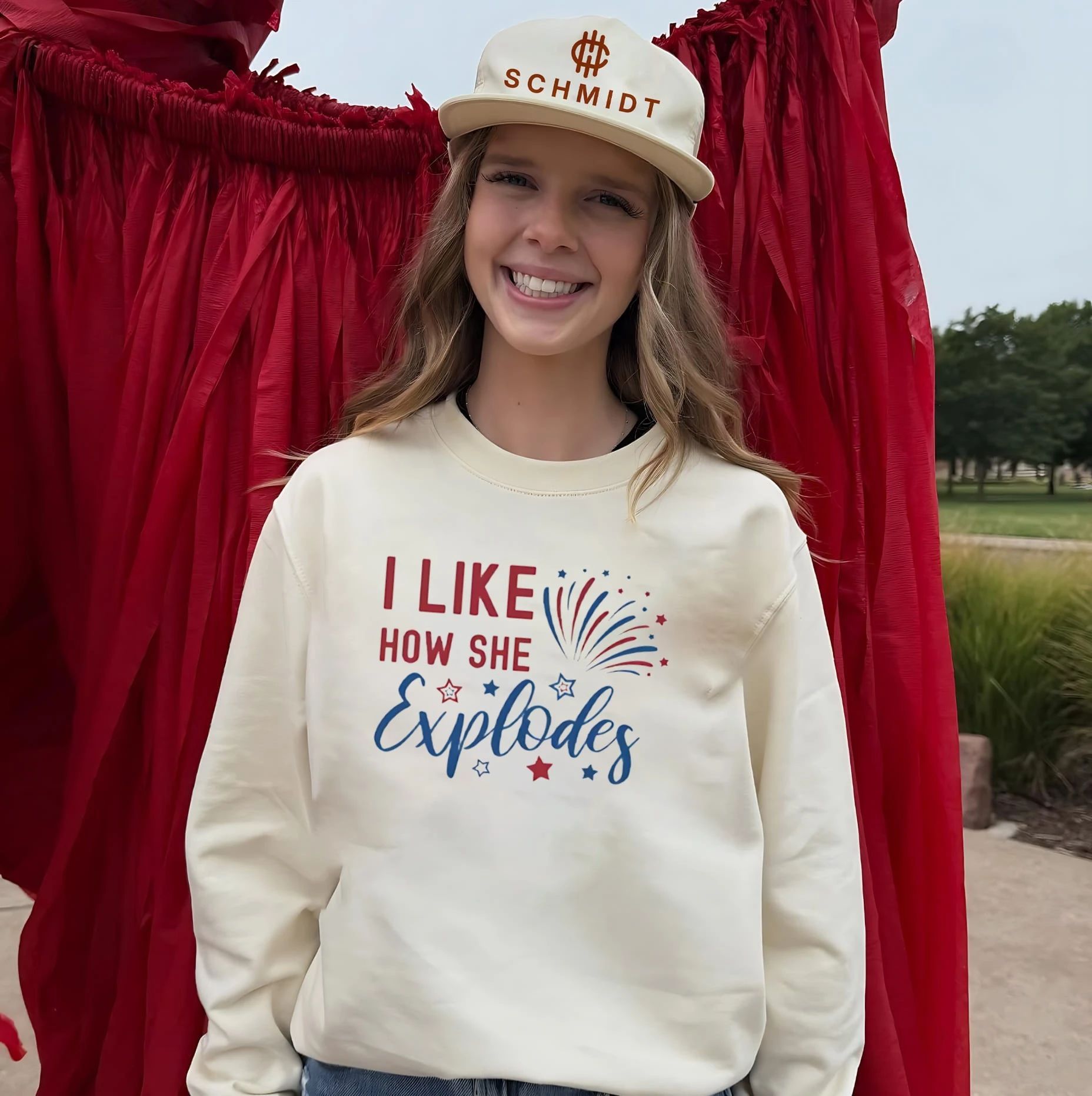 I Like How She Explodes 4th Of July shirt