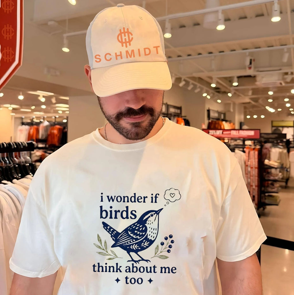I Wonder if Birds Think About Me Too bird lover shirt