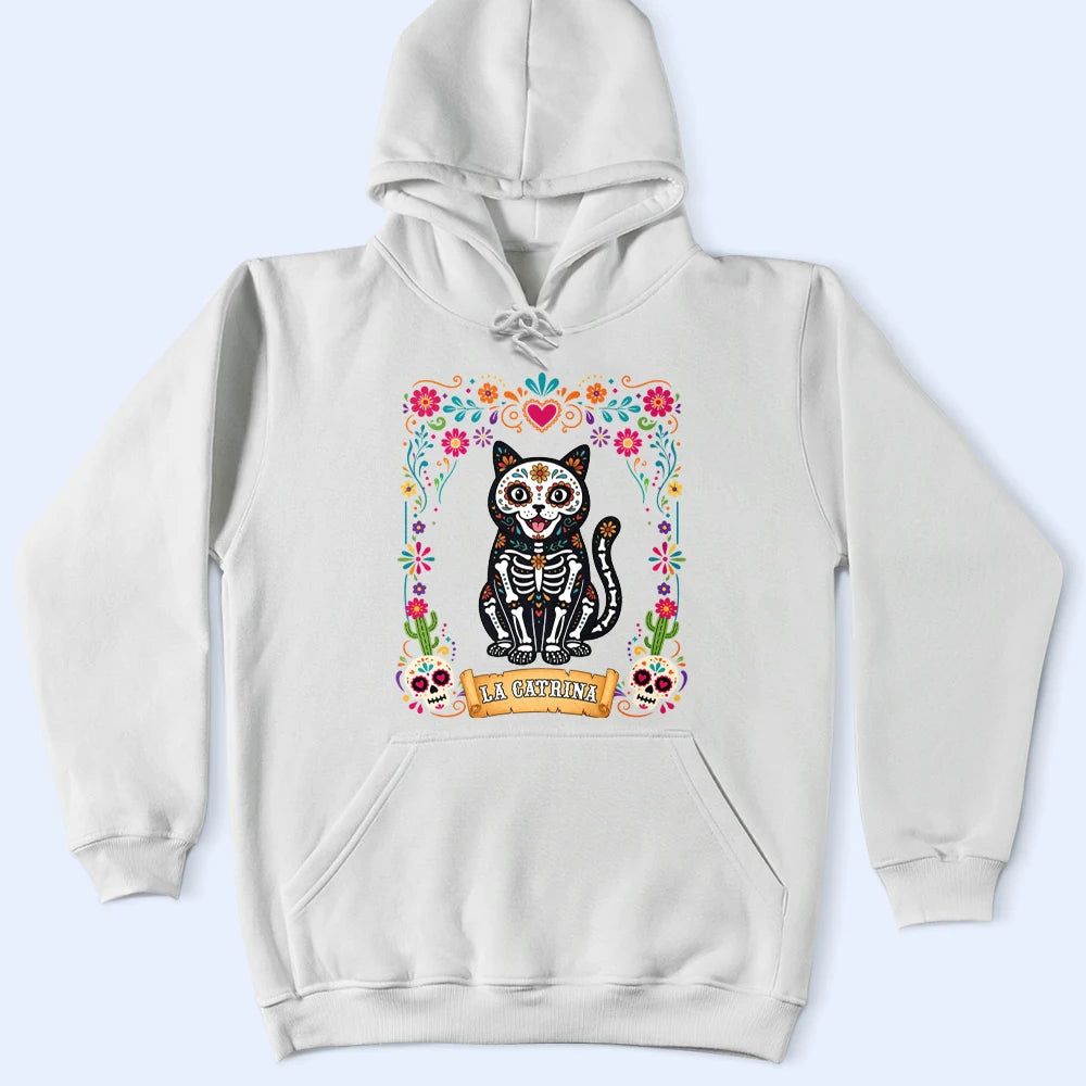 Custom Photo Hispanic Pet Day Of The Dead Pet Portrait - Personalized T Shirt