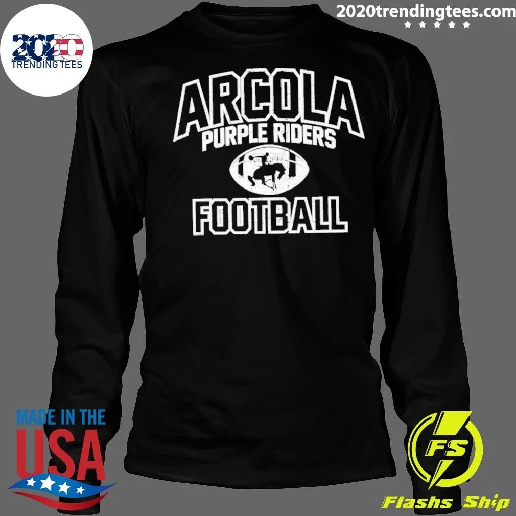 Arcola Purple Riders Football Logo 2026 Shirt