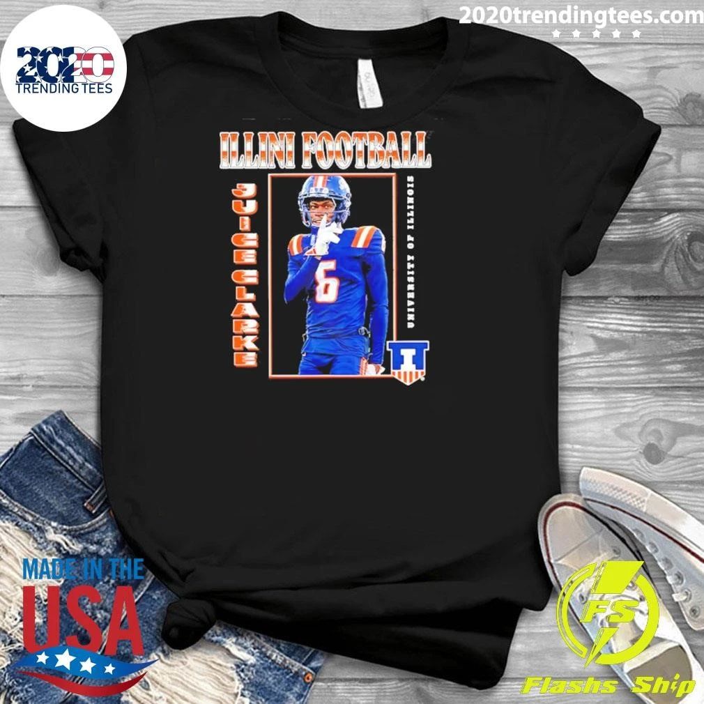 Juice Clarke Illinois Fighting Illini Football Shirt