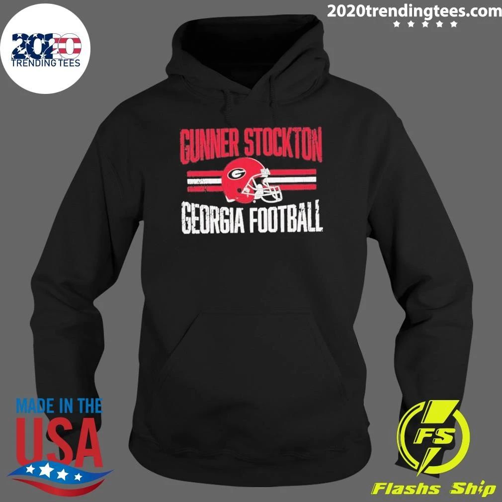 Gunner Stockton Georgia Bulldogs NCAA Football Helmet Hero Shirt