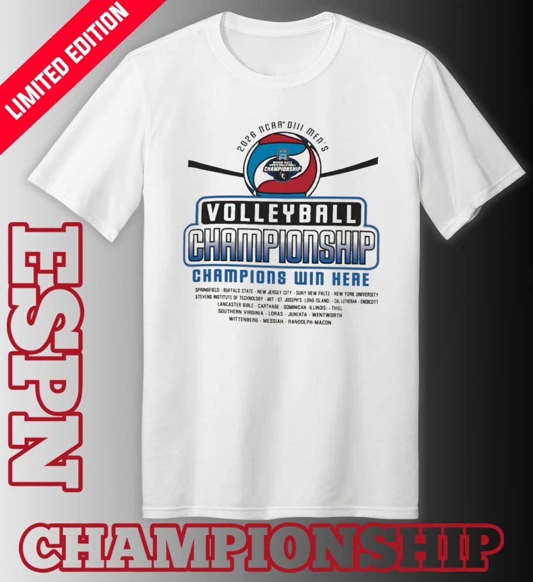 2026 NCAA DIII Men’s Volleyball Championship Champions Win Here T-Shirt
