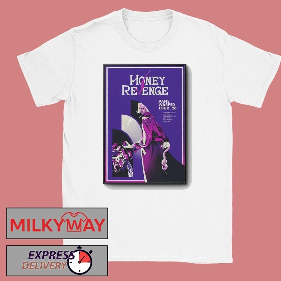 Poster Honey Revenge 2026 Vans Warped Tour shirt
