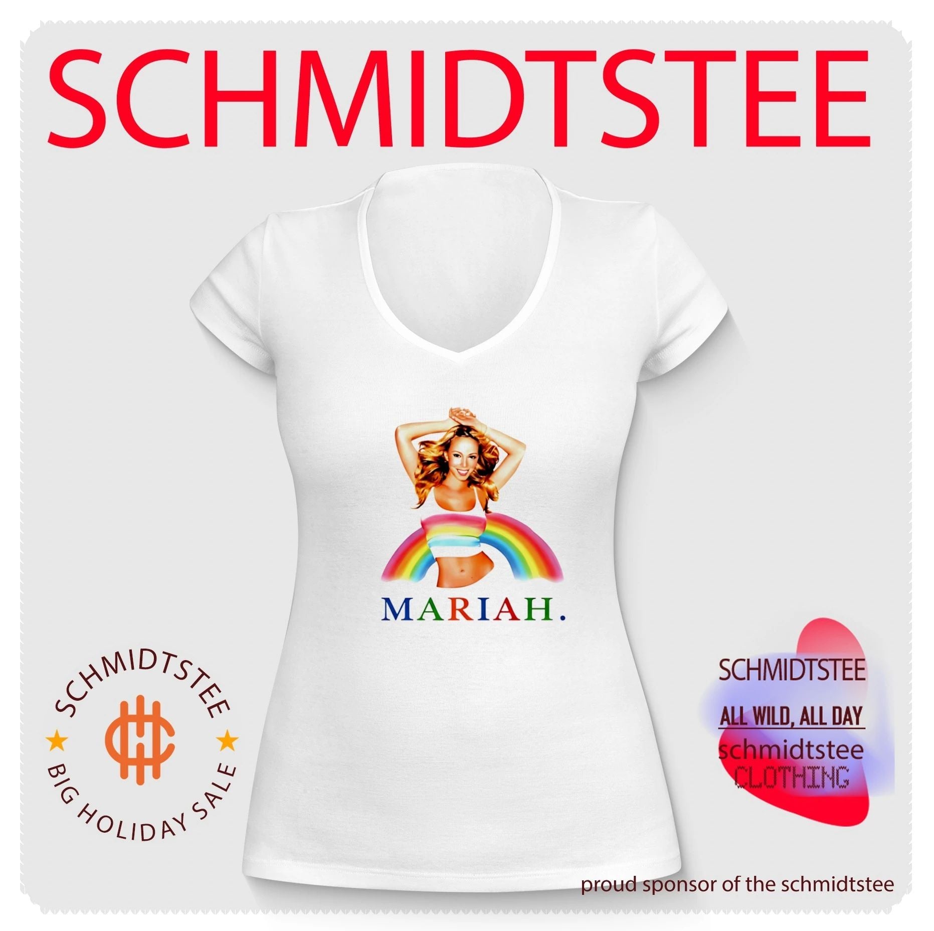 Mariah Carey Rainbow Pop Music Diva shirt