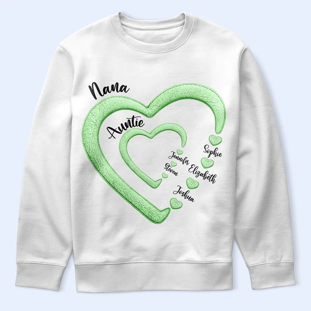 Mom Grandma Sweethearts - Personalized T Shirt