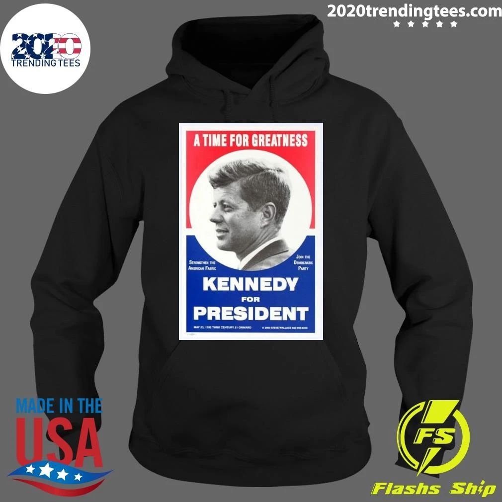 Vintage 1960’s JFK Kennedy Presidential Election Poster Shirt