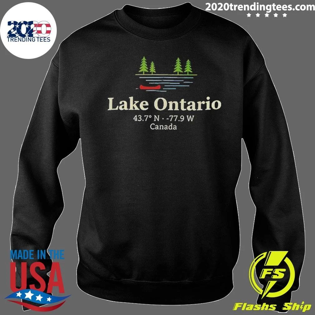 Lake Ontario Coordinates Shirt